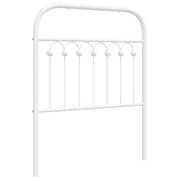 Testiera | Testata di Ricambio in Metallo Bianco 75 cm