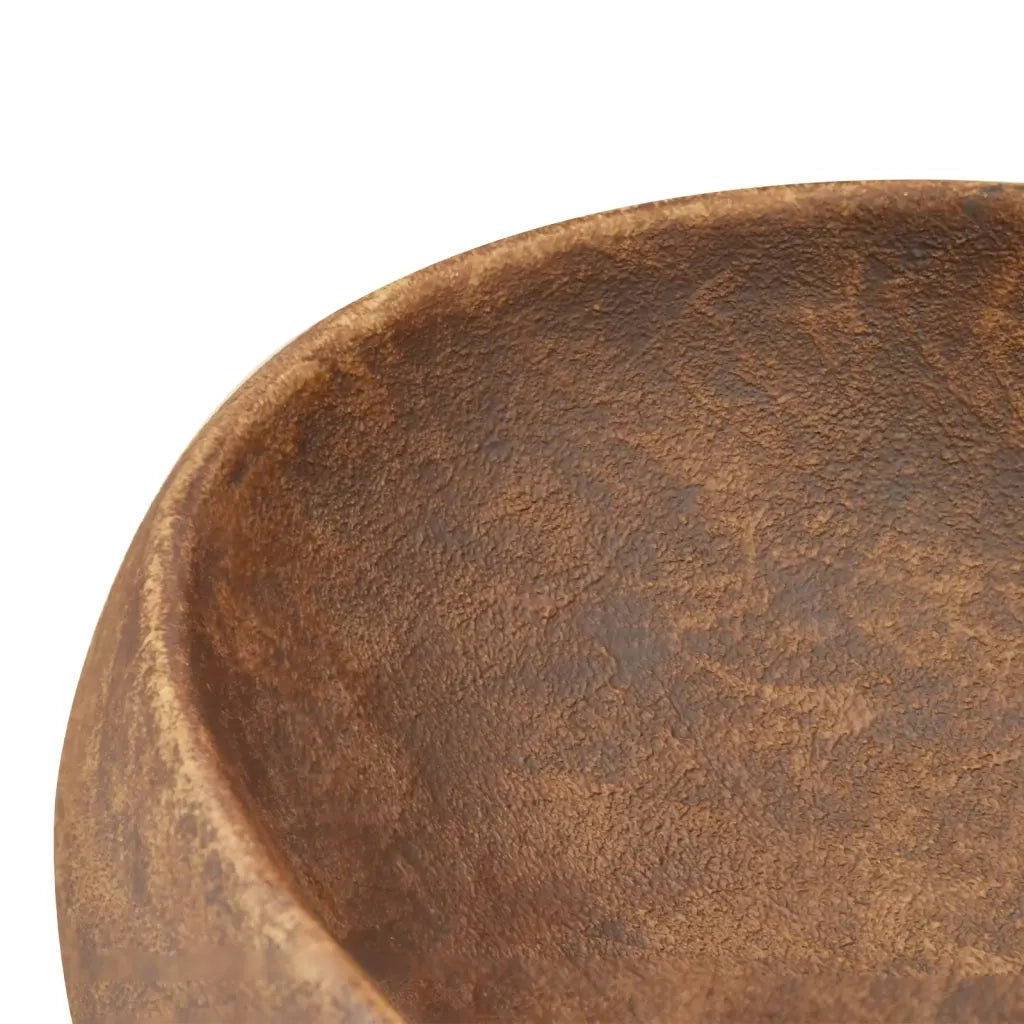 Lavabo da Appoggio Marrone Ovale 59x40x15 cm Ceramica CFW1009248