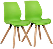 Set di 2 sedie in plastica Luna 7
