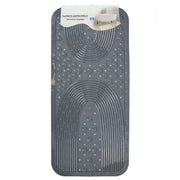 Trade Shop - Tappeto Antiscivolo Per Vasca Da Bagno Doccia Grigio 42x90 Cm Rettangolare 87555 -