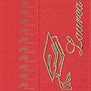 Trade Shop - 70 Bigliettini Bomboniere Laurea Rosso Pergamena Stampabili Pretagliati Confetti -