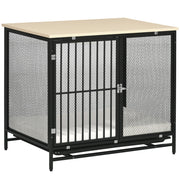 Gabbia per Cani Trasportino ¨C Xylo ¨C Impermeabile con Vaschetta Estraibile Nero 80x55x71cm
