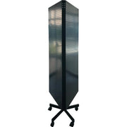 ESPOSITORE TRIFACCIALE PANNELLO FORATO - NERO CM 149X49X175- 1 pezzi