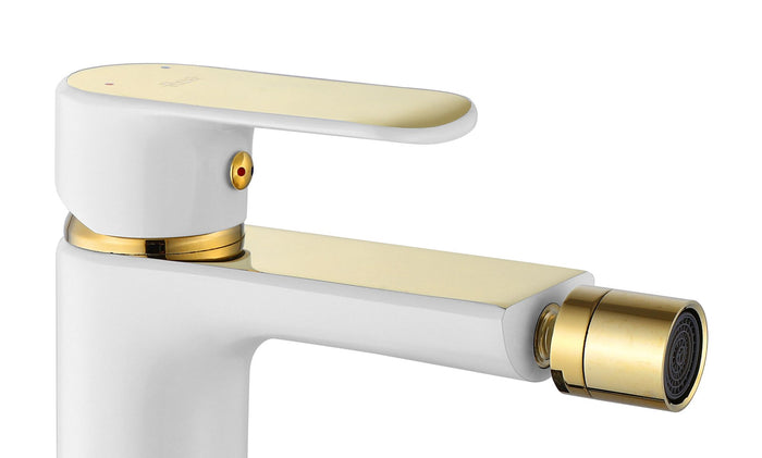 Rubinetto Da Bidet Rea Bloom White Gold