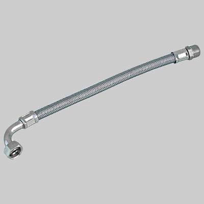 FLESSIBILE INOX CON CURVA F 3/4 X M 1/2  cm 20     MADE IN ITALY