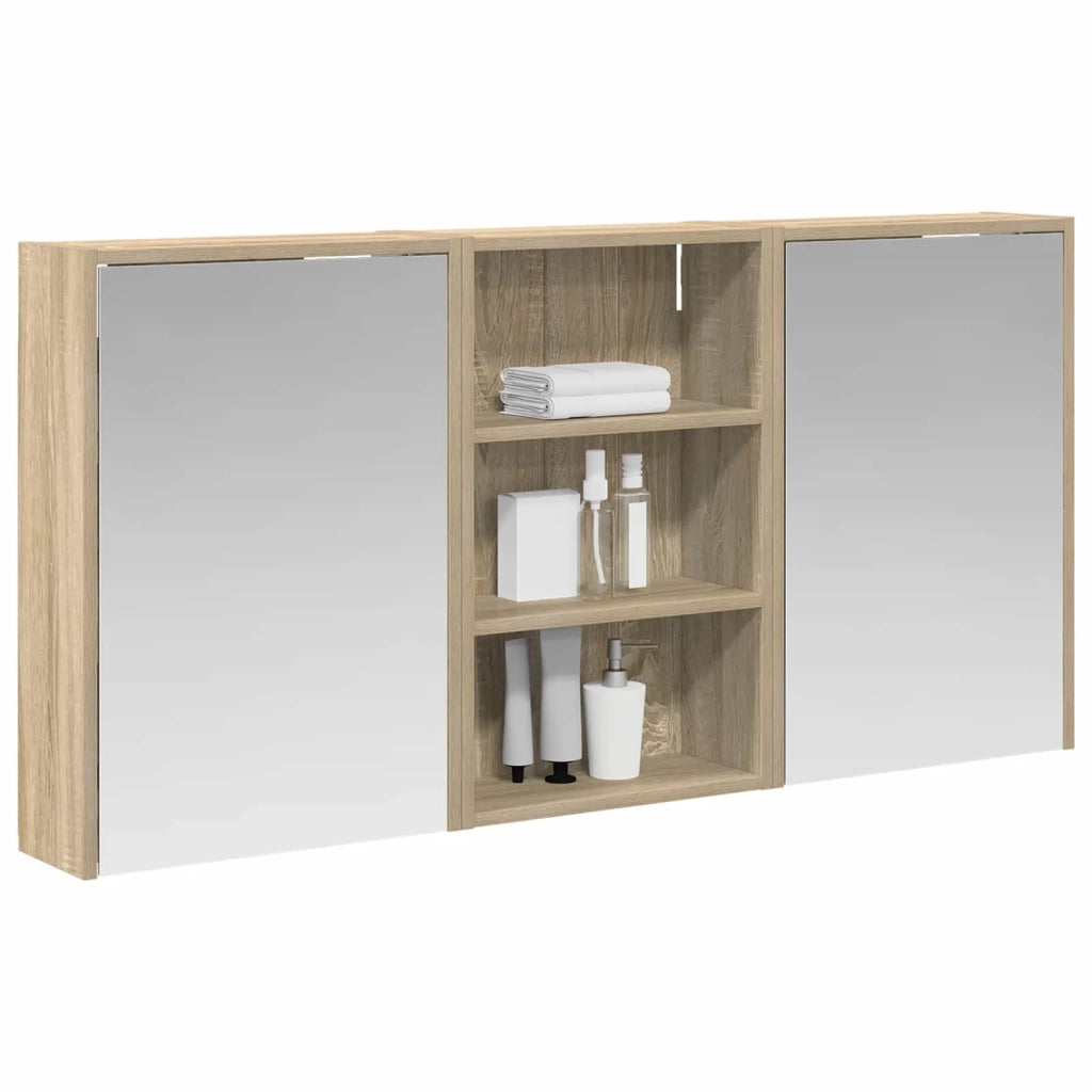 Set di Armadi da Bagno con lo scaffale 3 pcs 126 x 16 x 62.5 cm 3403826