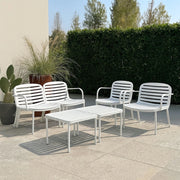 SET SALOTTO EROS BIANCO CON DIVANO, POLTRONE E TA.