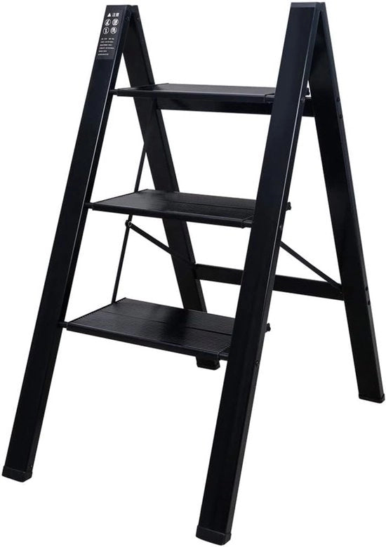 Trappola Ripiegabile con 3 Gradini - Leggera e Duratura - Adatta per Abitazione e Ufficio - Carico Massimo 135 kg