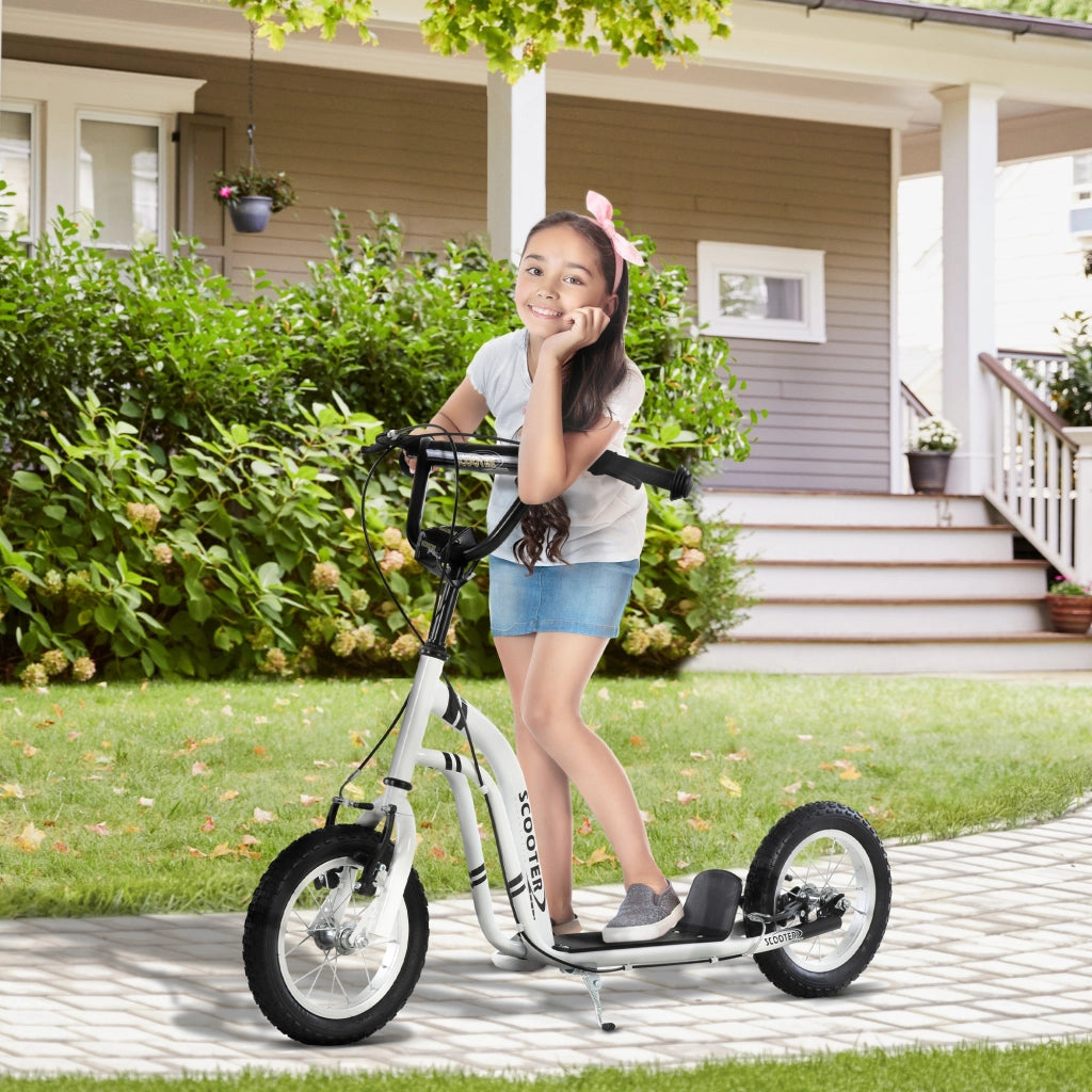 Trottinette bambini ¨C zephmum ¨C 12 pollici, pneumatici, bianco