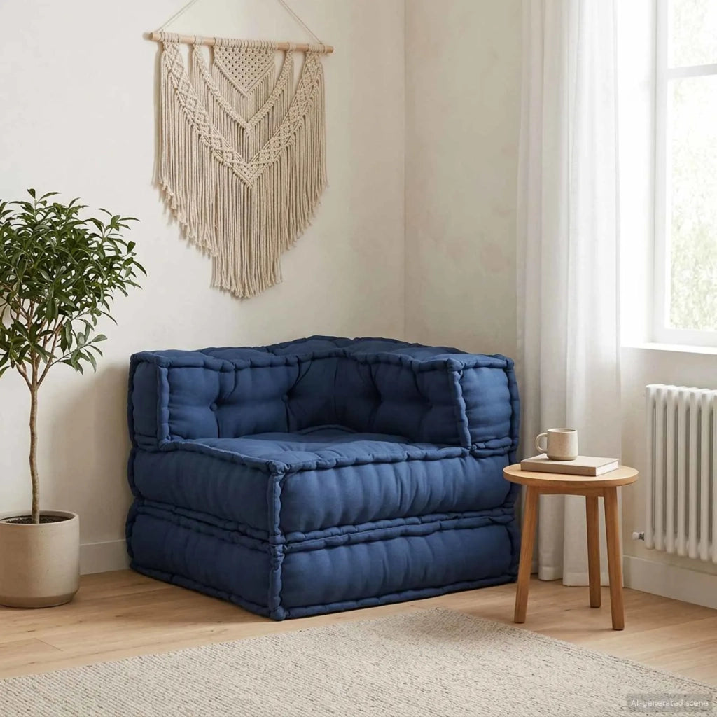 Unit¨¤ di Divano Modulare Indaco 70 x 70 x 56 cm Tessuto CFW2633366