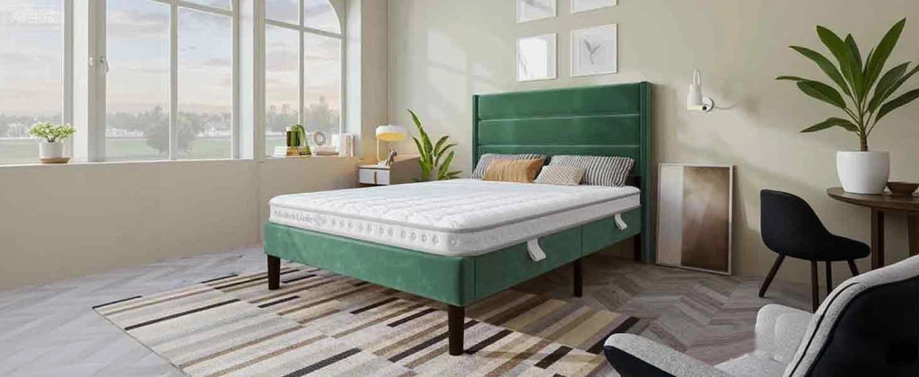 Materasso Ibrido a Molle Insacchettate 7 Zone e Waterfoam Portata 280 kg 140x200x10 cm; Bianco