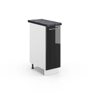 Armadio cucina dispensa alto Fame-Line Antracite lucido/Bianco 30 cm, PL Antracite Vicco