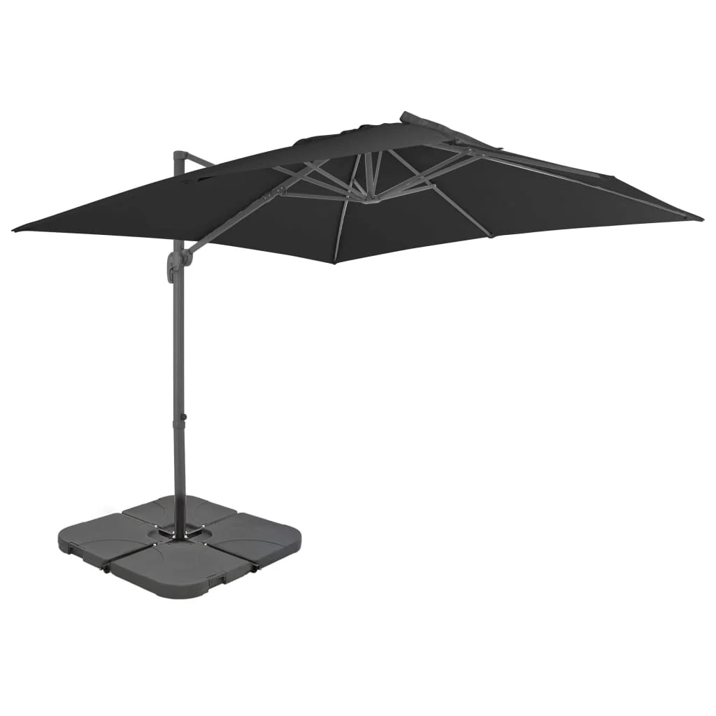 Ombrellone con base portatile 3 x 3 m antracite 02_0008043