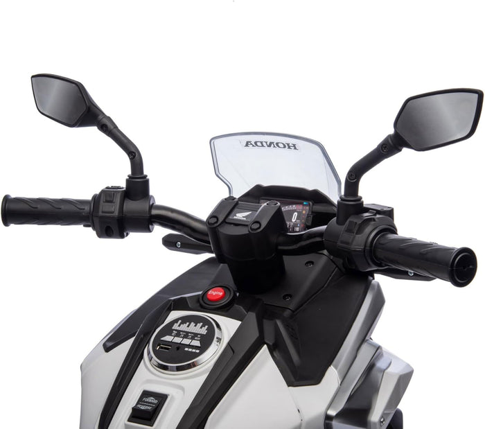 Moto Elettrica per Bambini Licenza Ufficiale Honda NC750X 12V 4,5Ah Bianco