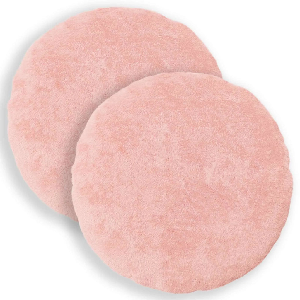 Federa 2 pz HEERLEN Rosa Ø 50 cm Pelliccia di Coniglio Finta 922801