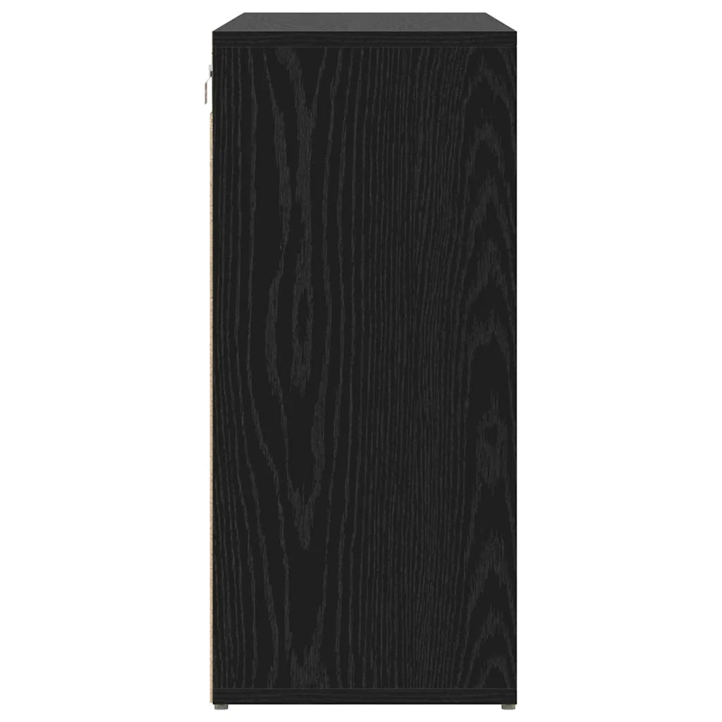 Mobile per scarpe con lo scaffale Rovere Nero 103 x 30 x 67 cm 875220