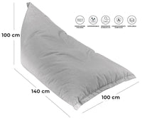 Poltrona a Sacco Pouf Sdraio in Acrilico Pomodone Milk Sabbia