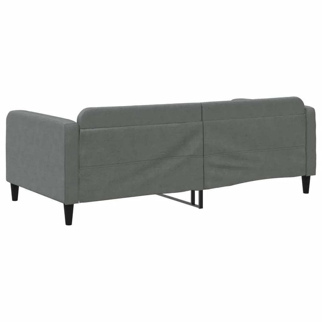 Letto da camera | Letto da Giorno Grigio Scuro 100x190 cm in Tessuto