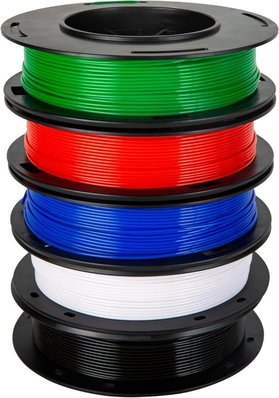 Filamento PLA 175mm per stampanti 3D - 1,25 kg peso netto - nero bianco rosso blu verde - alta qualità