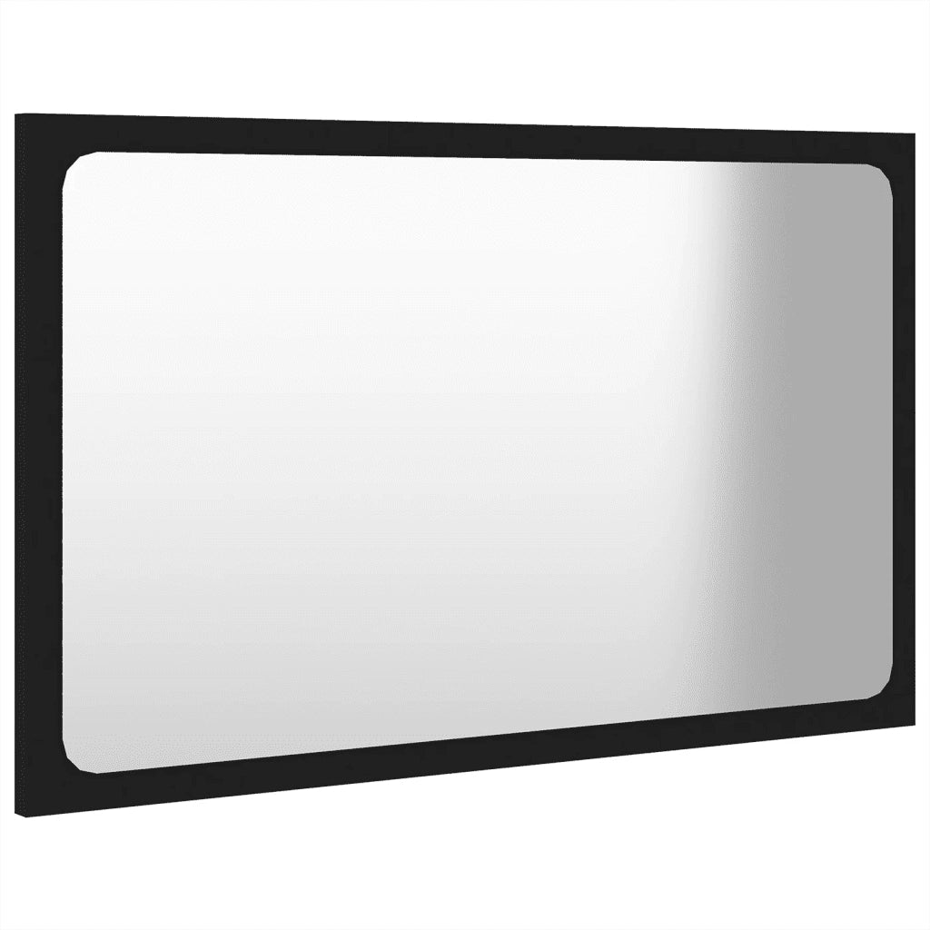 Set Mobili da Bagno Nero in Legno Multistrato