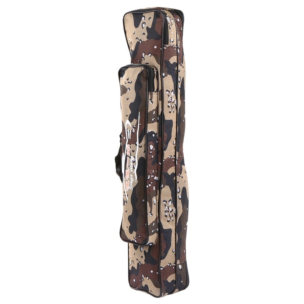 Trade Shop - Borsa Fodero Custodia Porta Canne Da Pesca 100cm Con 2 Scomparti Zip Pieghevole -