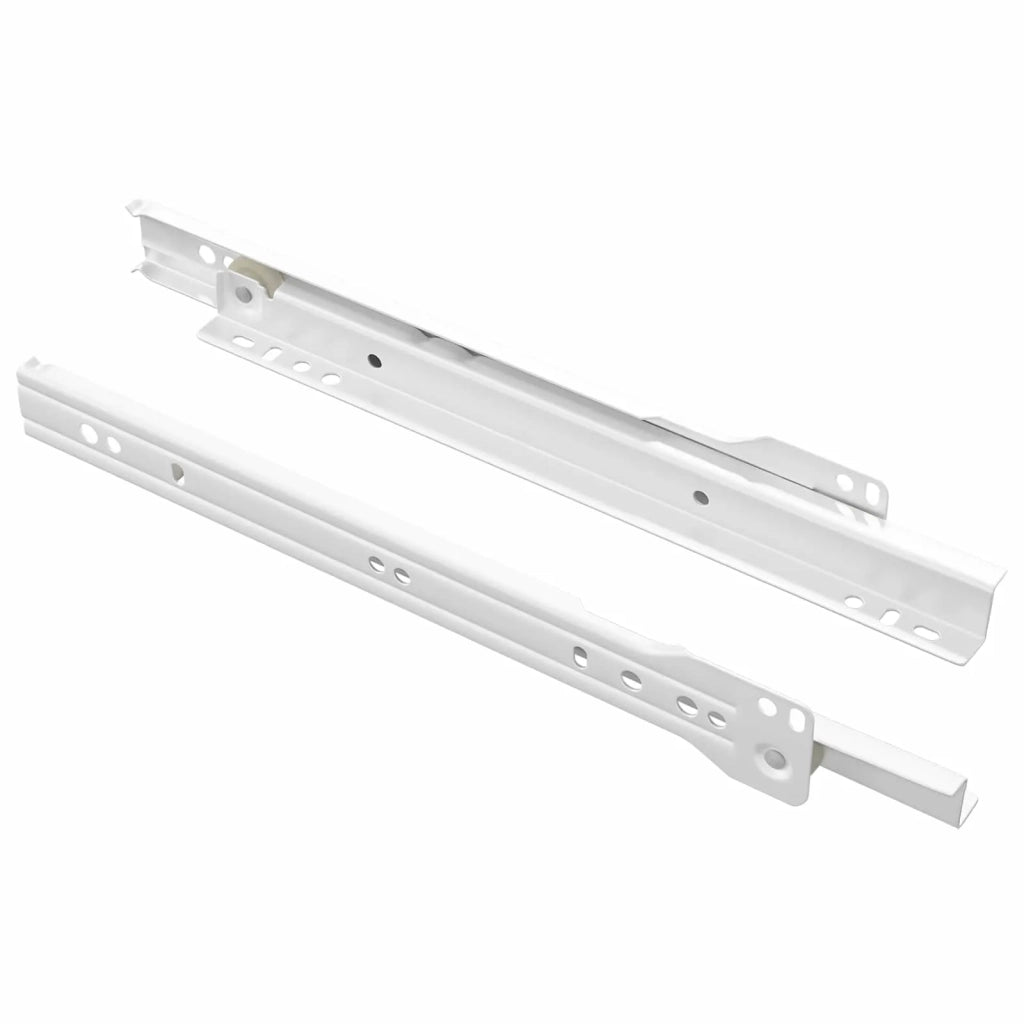 Scorrevole per cassetti 2 pz Bianco 250 mm Acciaio CFW7383818