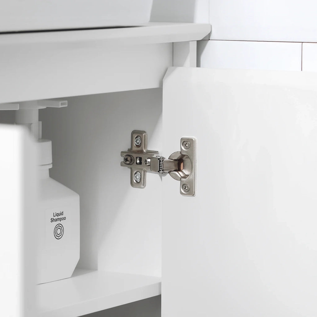 Mobile Sottolavabo Mobile Bagno Mobile Base Per Lavabo Con 2 Ante Bianco 60x30x60cm BZR108-W SoBuy