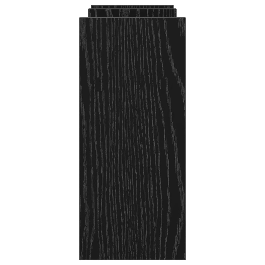 Organizzatore da Scrivania Rovere Nero 50x15.5x35.5 cm