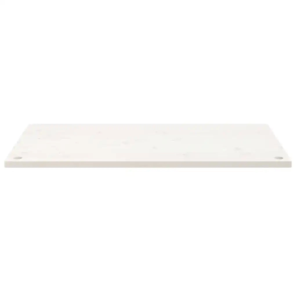 Piano Tavolo | Superficie Tavolo | Piano Scrivania Bianco 100x50x2,5 cm in Legno Massello di Pino