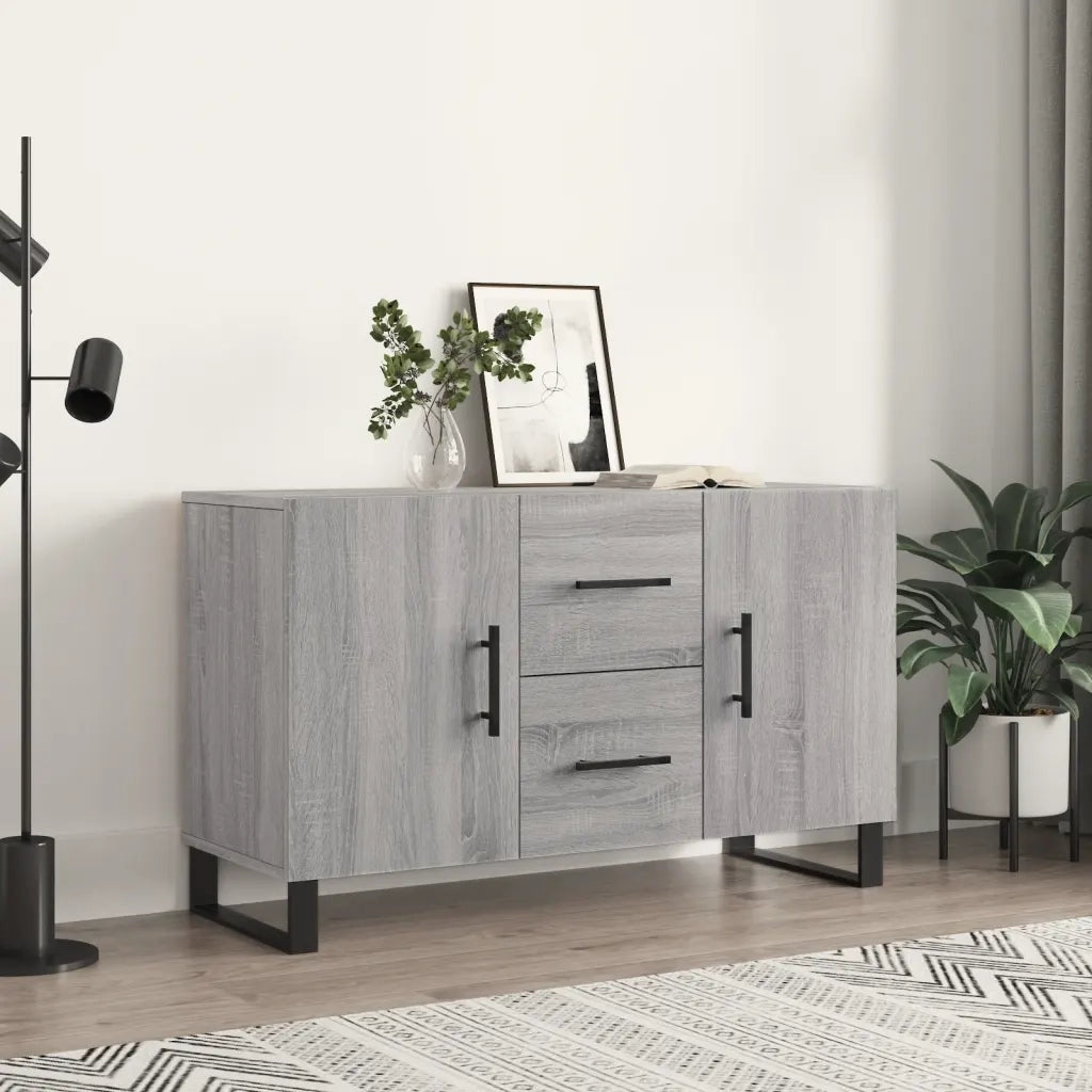 Credenza Grigio Sonoma 100x36x60 cm in Legno Multistratocod mxl 104782