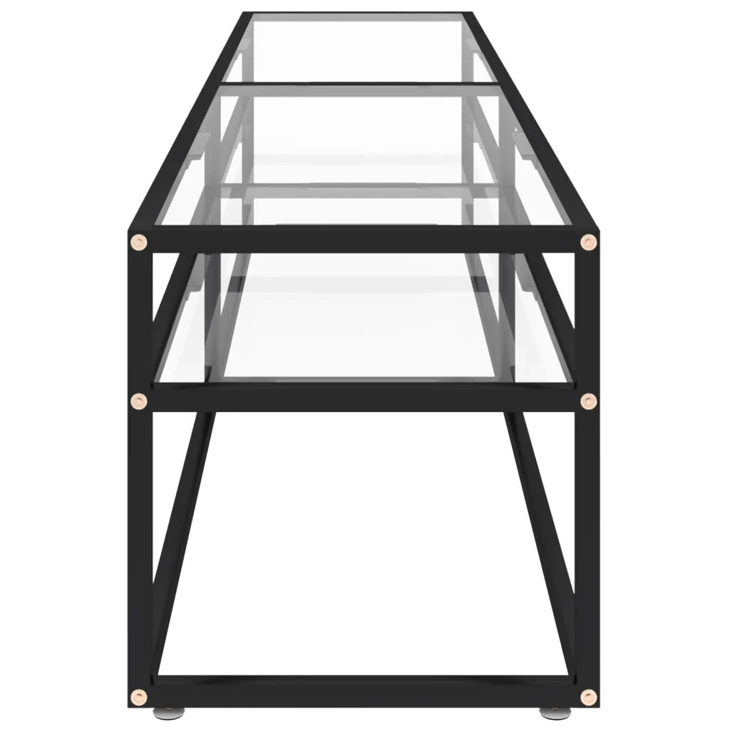 Mobile Porta TV Trasparente 180x40x40,5 cm in Vetro Temperato cod mxl 55953