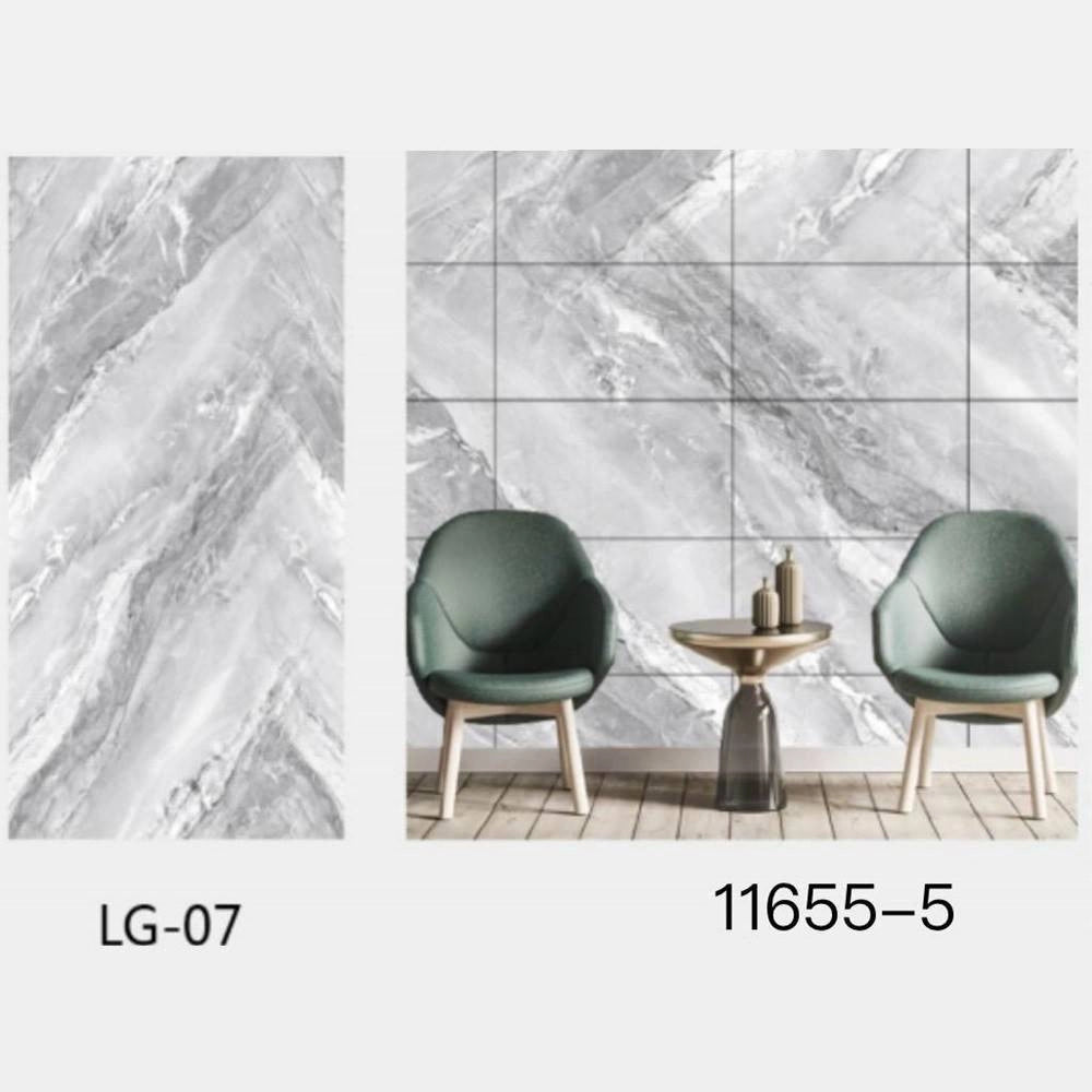 Trade Shop - Pannello Adesivo Effetto Marmo Grigio Perlato Pareti Paraschizzi 300x60cm Stanza -