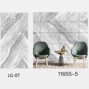 Trade Shop - Pannello Adesivo Effetto Marmo Grigio Perlato Pareti Paraschizzi 300x60cm Stanza -