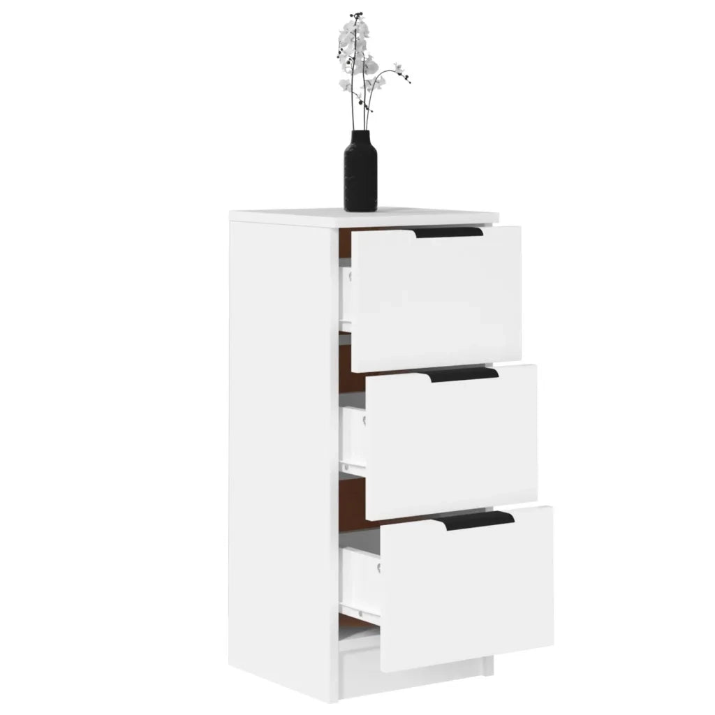Credenza Bianca 30x30x70 cm in Legno Multistrato 811151