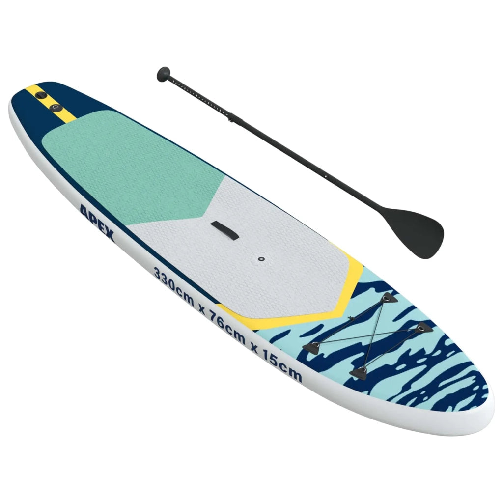 SUP gonfiabile con vela APEX 330 x 76 x 15 cm Blu per 42039140
