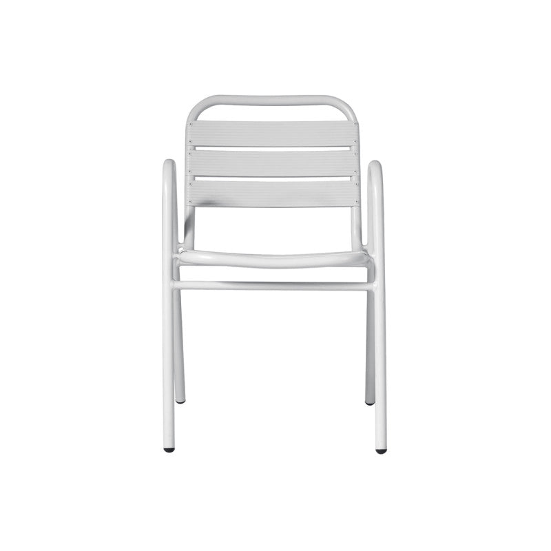 Set di 2 Sedie Calipso MOIA in alluminio bianche