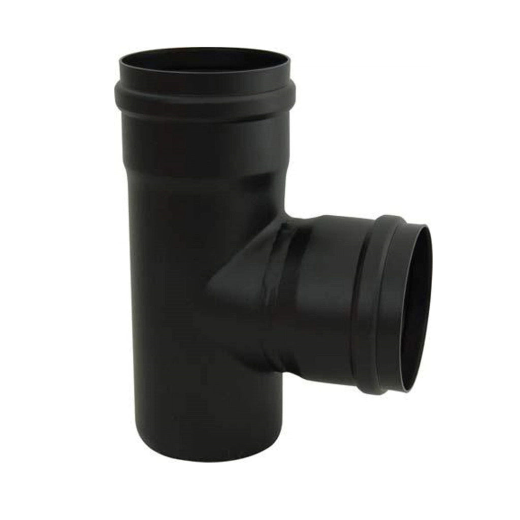 Tubi acciaio pellet 80 mm accessori stufa cm25 50 100curva45°90°T rosone condensa RACCORDO A T FFM 80 MM