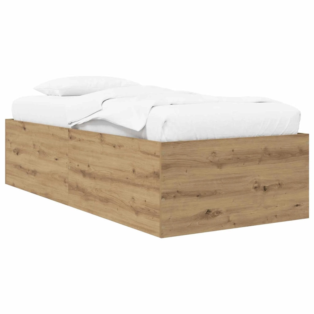 Struttura letto a pavimento Rovere Artigianale 80 x 200 cm 3429540