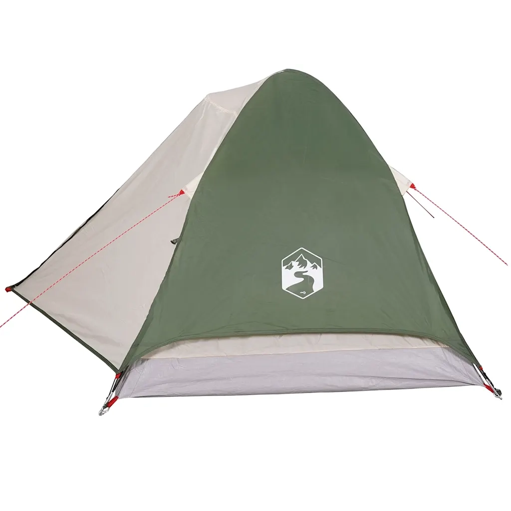 Tenda da Campeggio a Cupola per 4 Persone-Tenda per Escursionismo Verde Impermeabile 842998