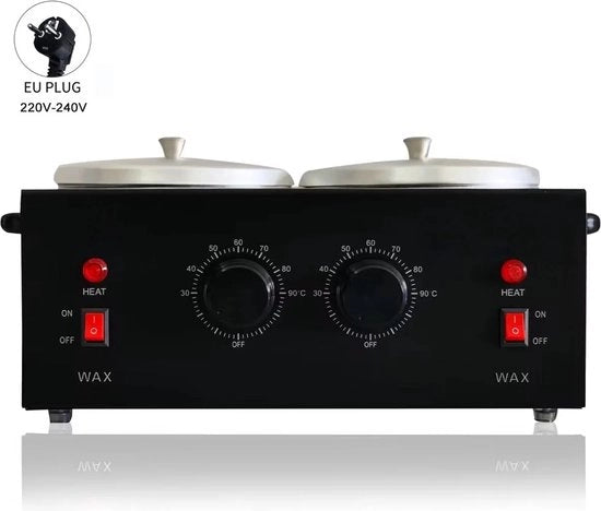 Doppio riscaldatore di cera - Cera - Elettrico - Riscaldatore di cera - 200W - Depilazione