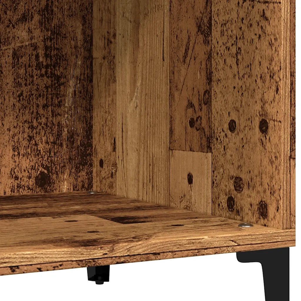 Mobile Porta Dischi Legno Antico 84,5x38x89cm Legno Multistrato 857173