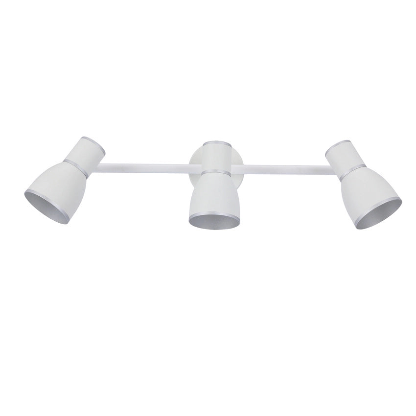Plafoniera Candellux FIDO 93-63403 3xE14 metallo bianca/argento
