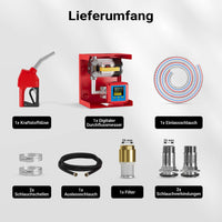 Mini distributore diesel gasolio con pompa autoadescante 230V 550W 60 l/min e pistola erogatrice