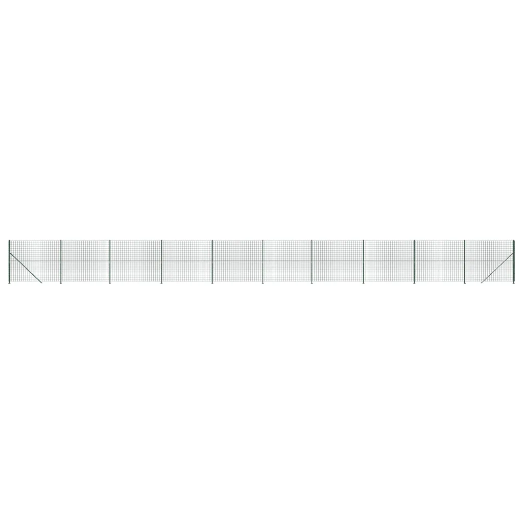 Recinzione Metallica con Flangia Verde 1,8x25 m