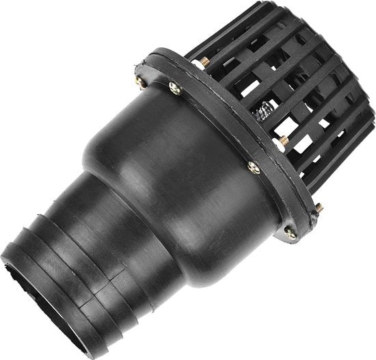 Valvola di scarico Nero PVC bassa pressione cappotto di ritorno piatto per macchine liquide - progettata per professionisti - 3 pollici.