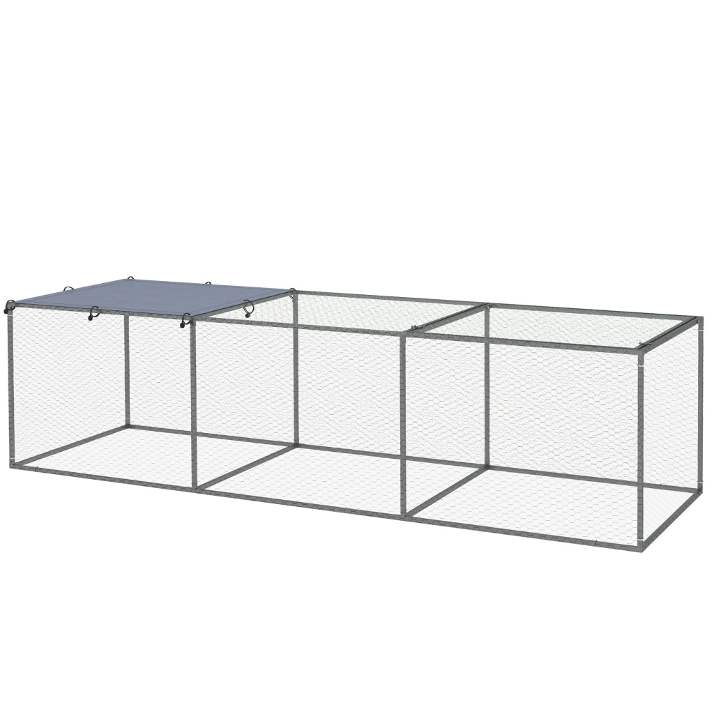Recinto per animali da giardino - Xylo - acciaio galvanizzato 3x1x0,8 m esterno