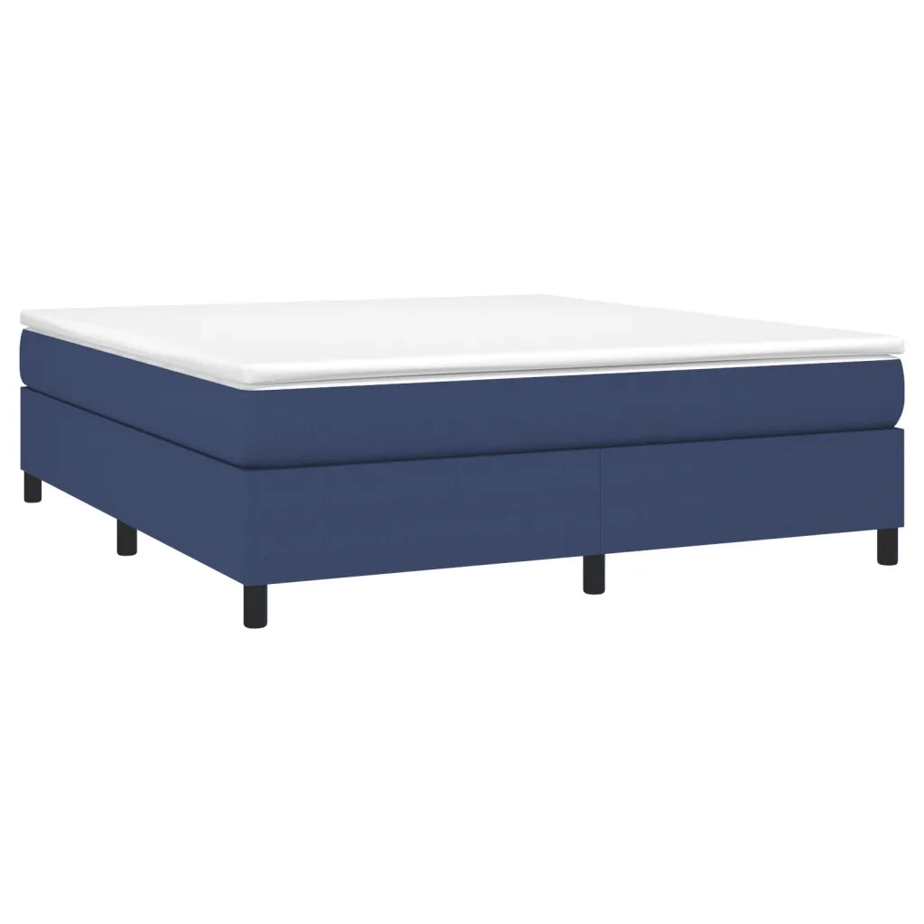 Struttura Letto a Rete a Molle Blu 160x200 cm in Tessuto 3120876