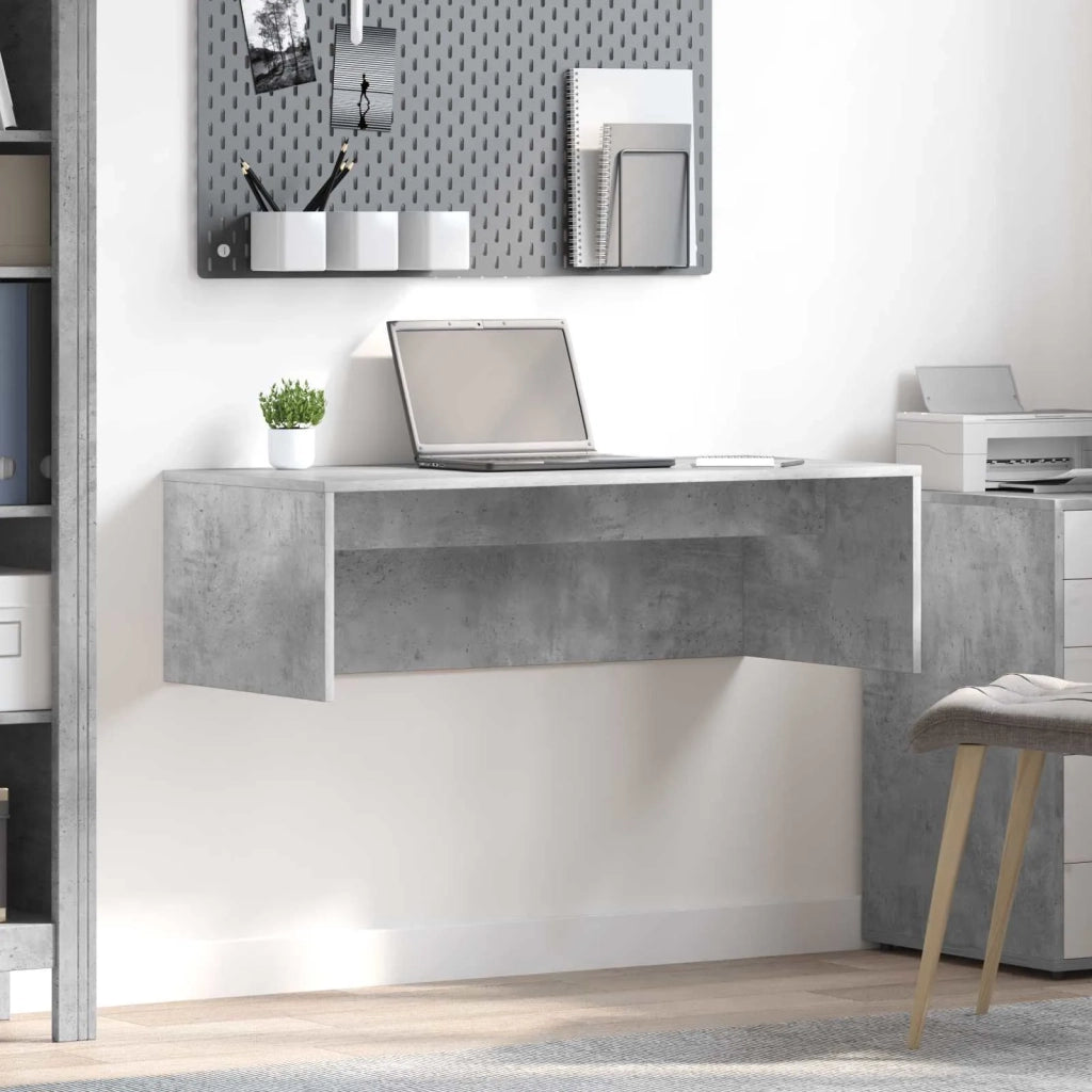 Scrivania a parete Grigio cemento 100 x 45 x 30 cm