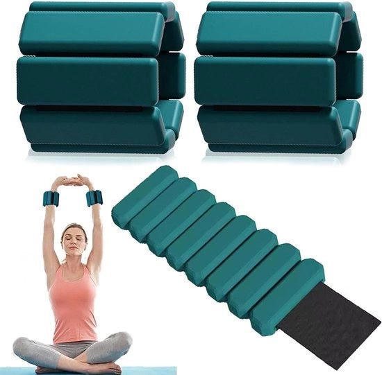 Set di pesi flessibili per polsi e caviglie per uomo e donna - bende di pesi per corsa e allenamento fitness