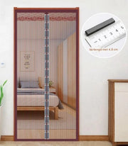 Porta finestra magnetica - 80*210cm - Antizanzare - Senza perforazione necessaria - Adatto per porte in legno, metallo, marmo, inox, piastrelle e altre porte - Porta finestra antizanzare estivo - Tendalino di separazione con cinturino adesivo